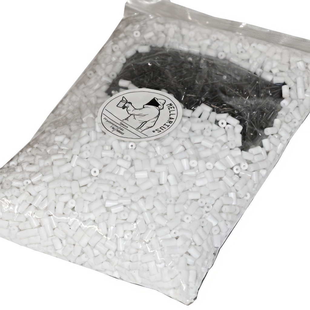 Separadores con clavos - 1 kg - Blanco